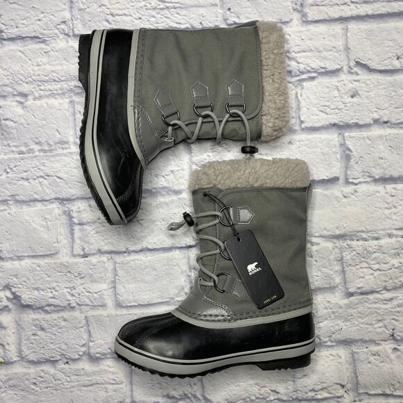 Sorel Yoot PAC Nylon Boots in Quarry/Dove (Youth) - Picture 1 of 9